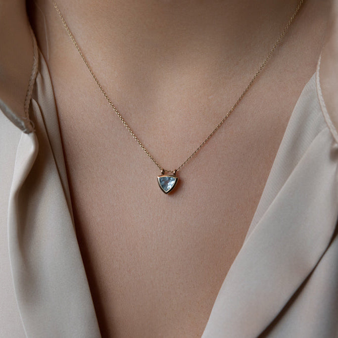 Aquamarine & Gold Necklace