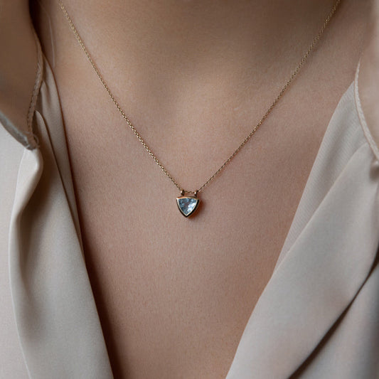 Aquamarine & Gold Necklace