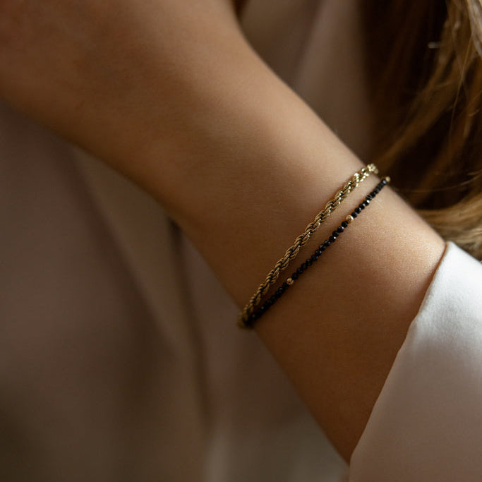 Tourmaline & Bead Bracelet