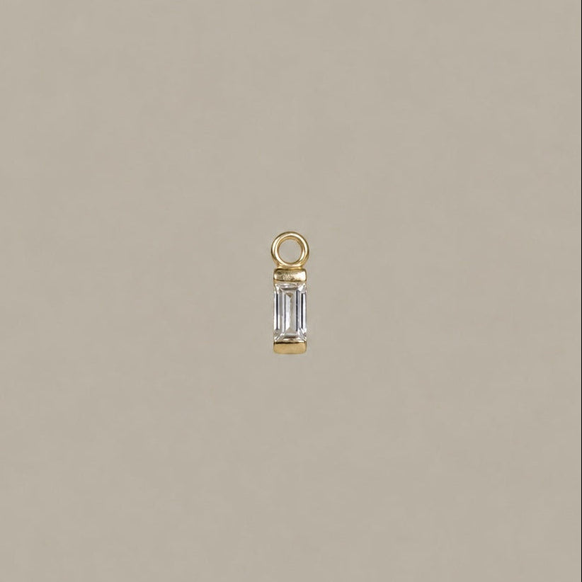 Baguette Diamond Charm