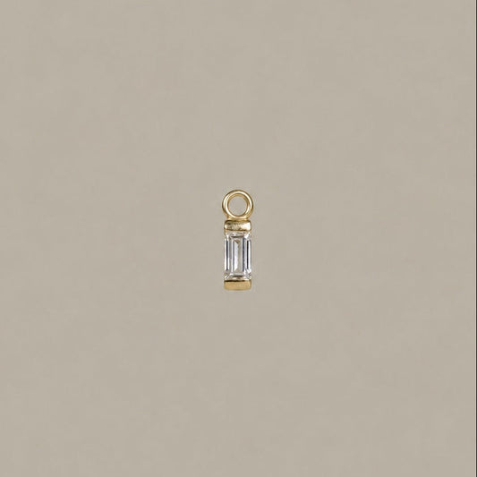 Baguette Diamond Charm