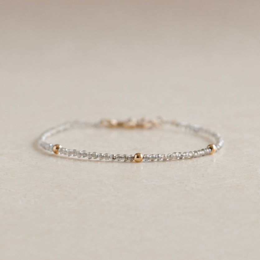 Labradorite & Bead Bracelet