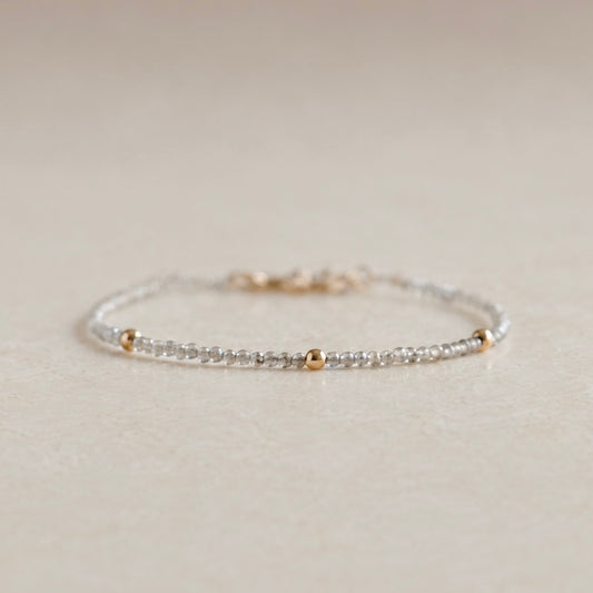 Labradorite & Bead Bracelet