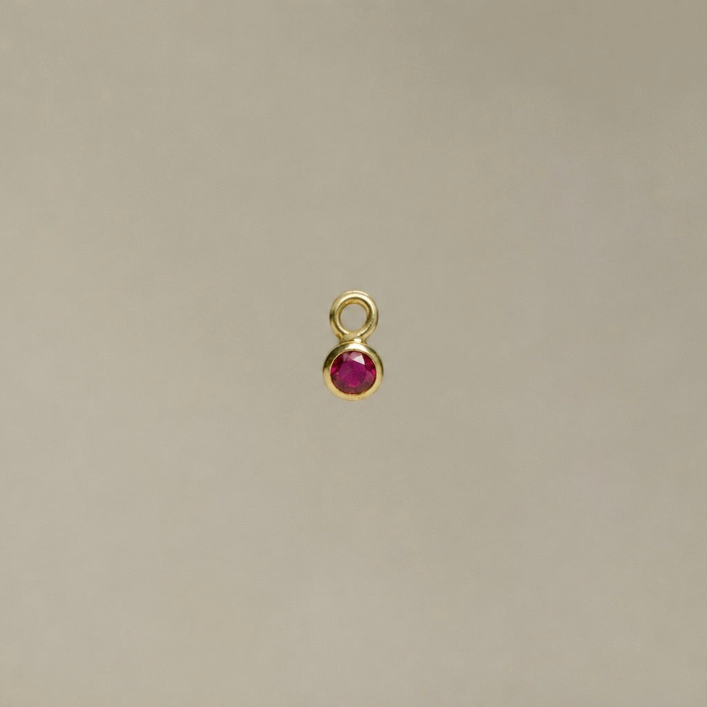 Round Ruby Charm