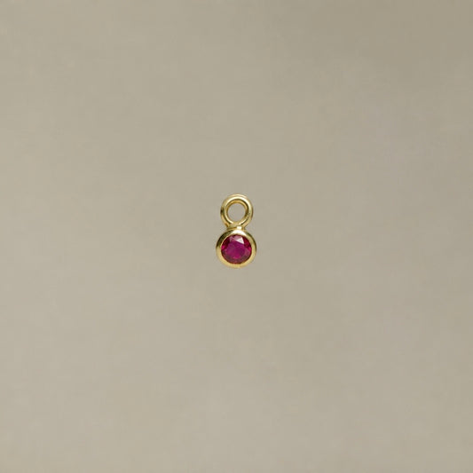 Round Ruby Charm