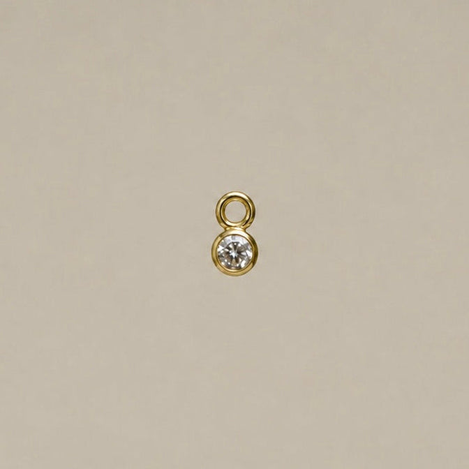 Round Diamond Charm