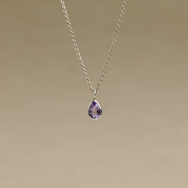 Amethyst & Sterling Silver Necklace
