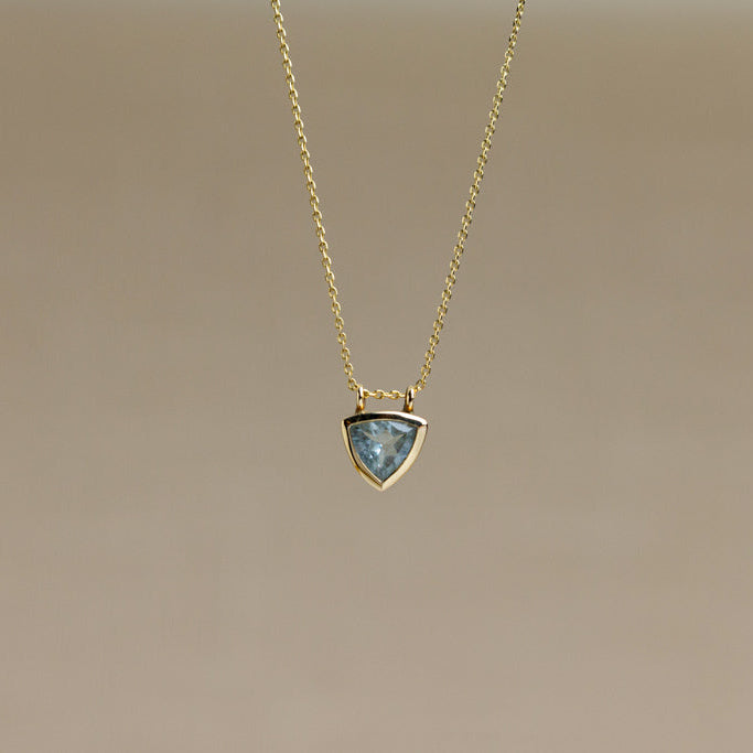 Aquamarine & Gold Necklace