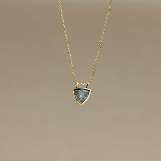 Aquamarine & Gold Necklace