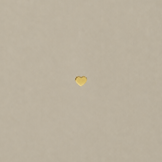 Heart Gold Stud