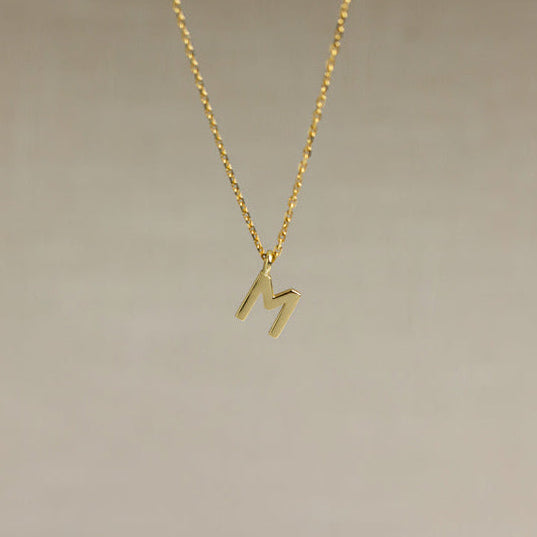 One Letter Gold Necklace