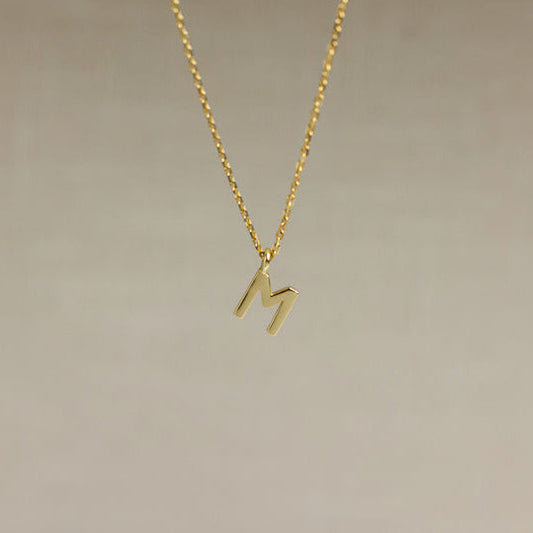 One Letter Gold Necklace