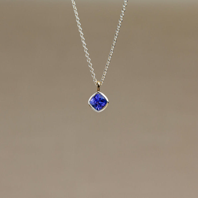 Tanzanite & Mixed Metal Necklace