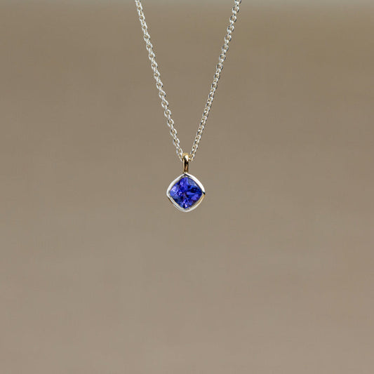 Tanzanite & Mixed Metal Necklace