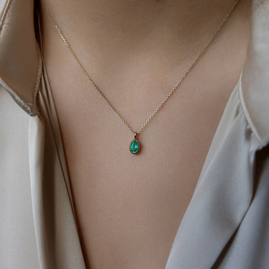 Emerald & Gold Necklace