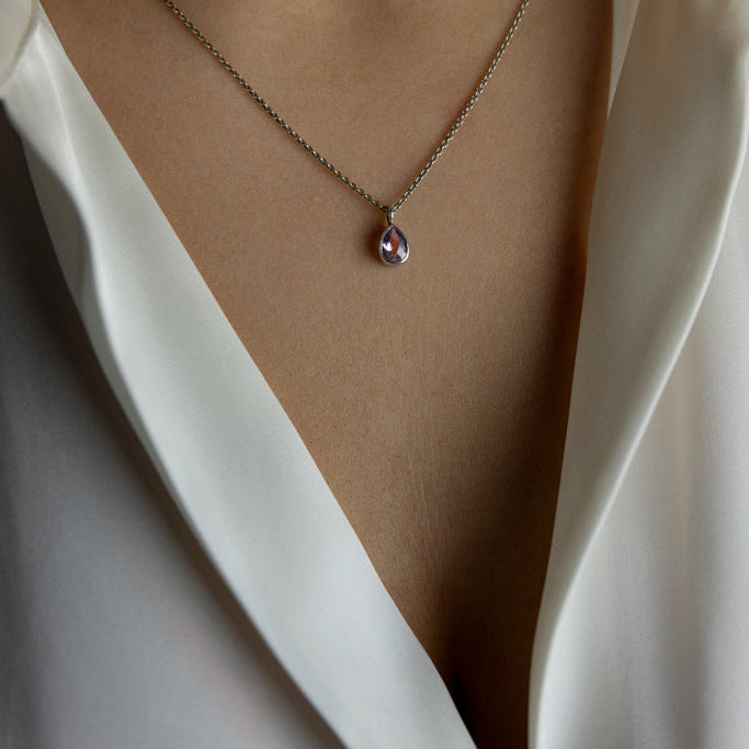 Amethyst & Sterling Silver Necklace