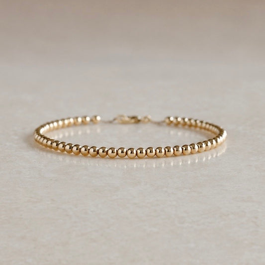 Gold Bead Bracelet