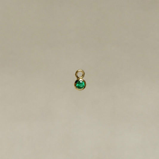 Round Emerald Charm