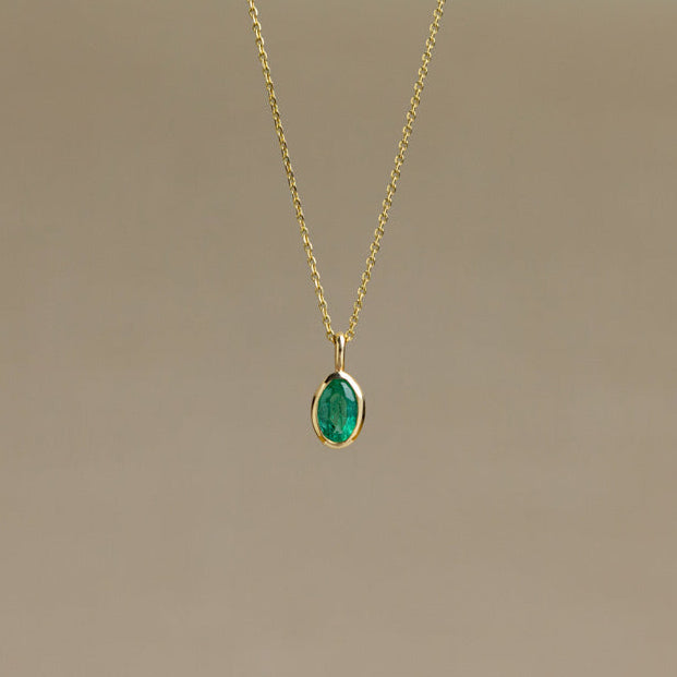 Emerald & Gold Necklace