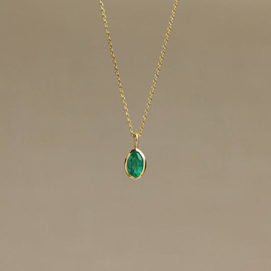 Emerald & Gold Necklace