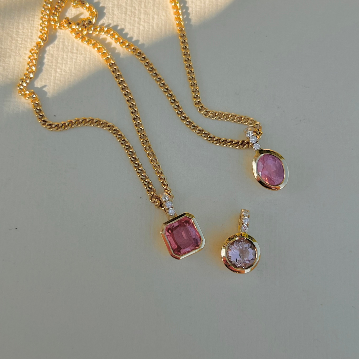 Spinel, Diamond & Gold Necklace